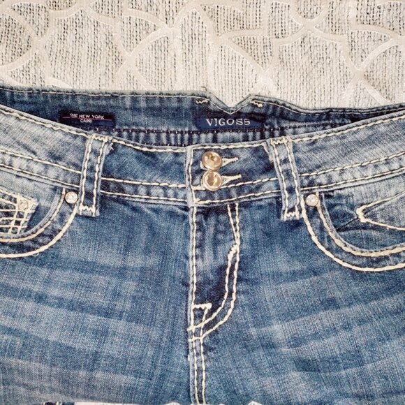 Vigoss The New York Capri Jeans sz 9/10 - Picture 2 of 6